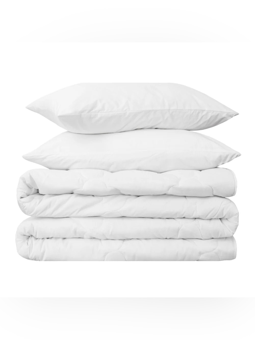PERU PIMA 285 Thread Count Percale Full Queen Duvet Cover Set | White